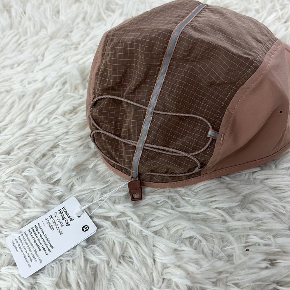 NWT Lululemon Drawcord Hiking Hat Pink Clay/Ancient Copper - Picture 3 of 6